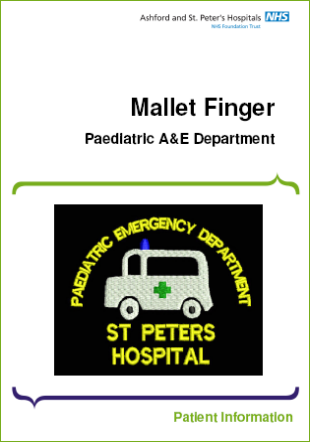 Click to download the Mallet Finger leaflet