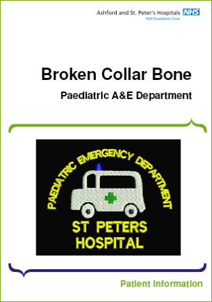 Click to download the Broken collar bone leaflet