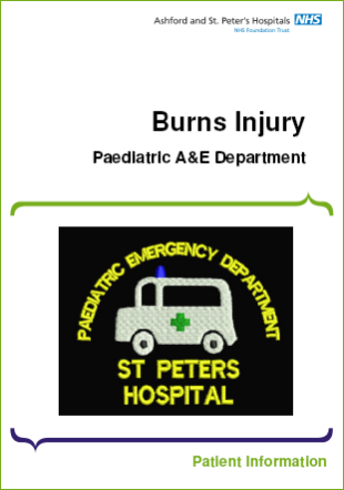 Click to download the Burns injury leaflet